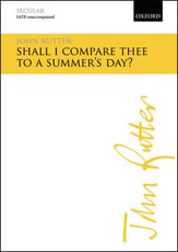 Shall I Compare Thee to a Summer's Day SATB choral sheet music cover